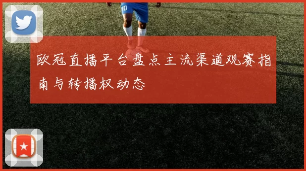 欧冠直播平台盘点主流渠道观赛指南与转播权动态